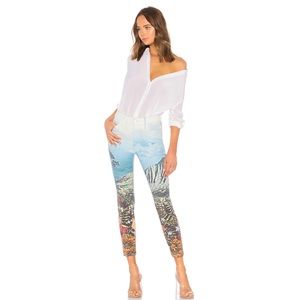 Rare MOTHER Looker Jean In Day in Paradise Print